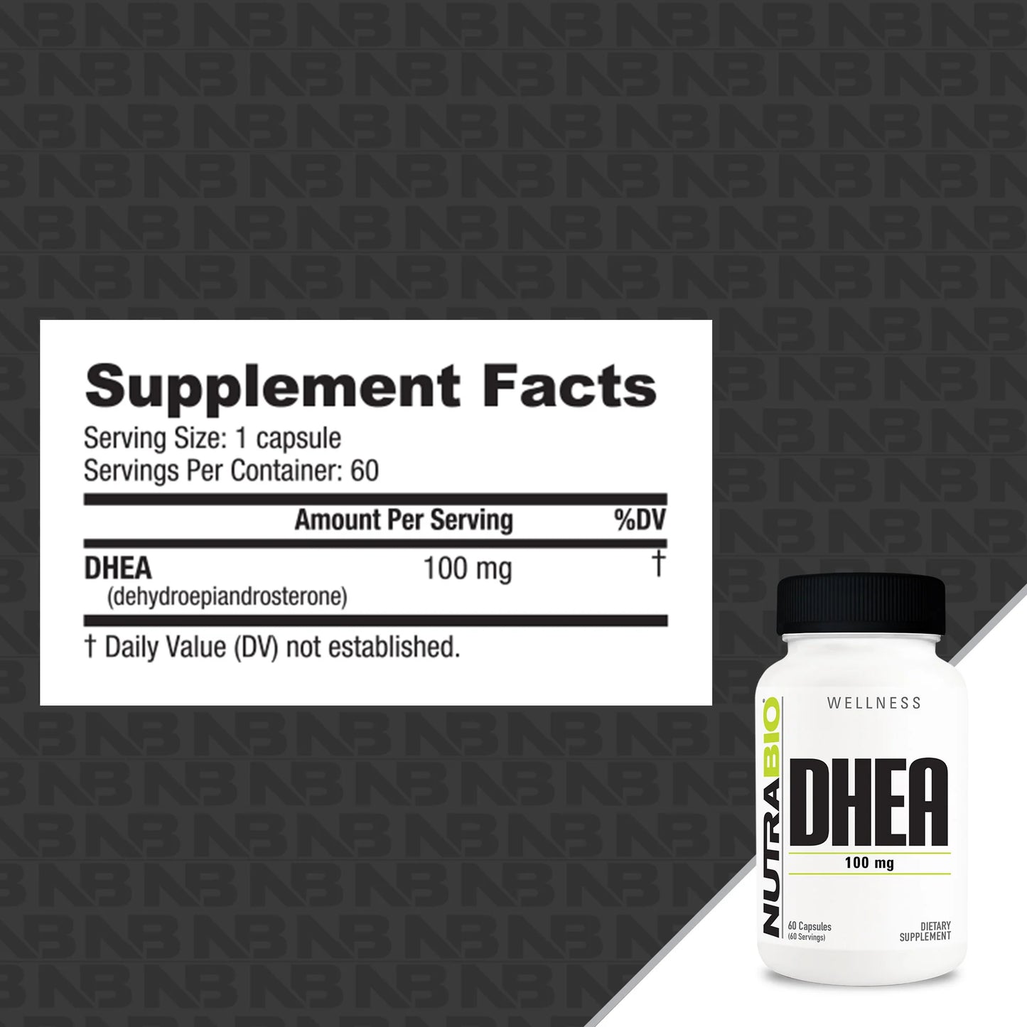 DHEA 100MG 60 CAPS NUTRABIO