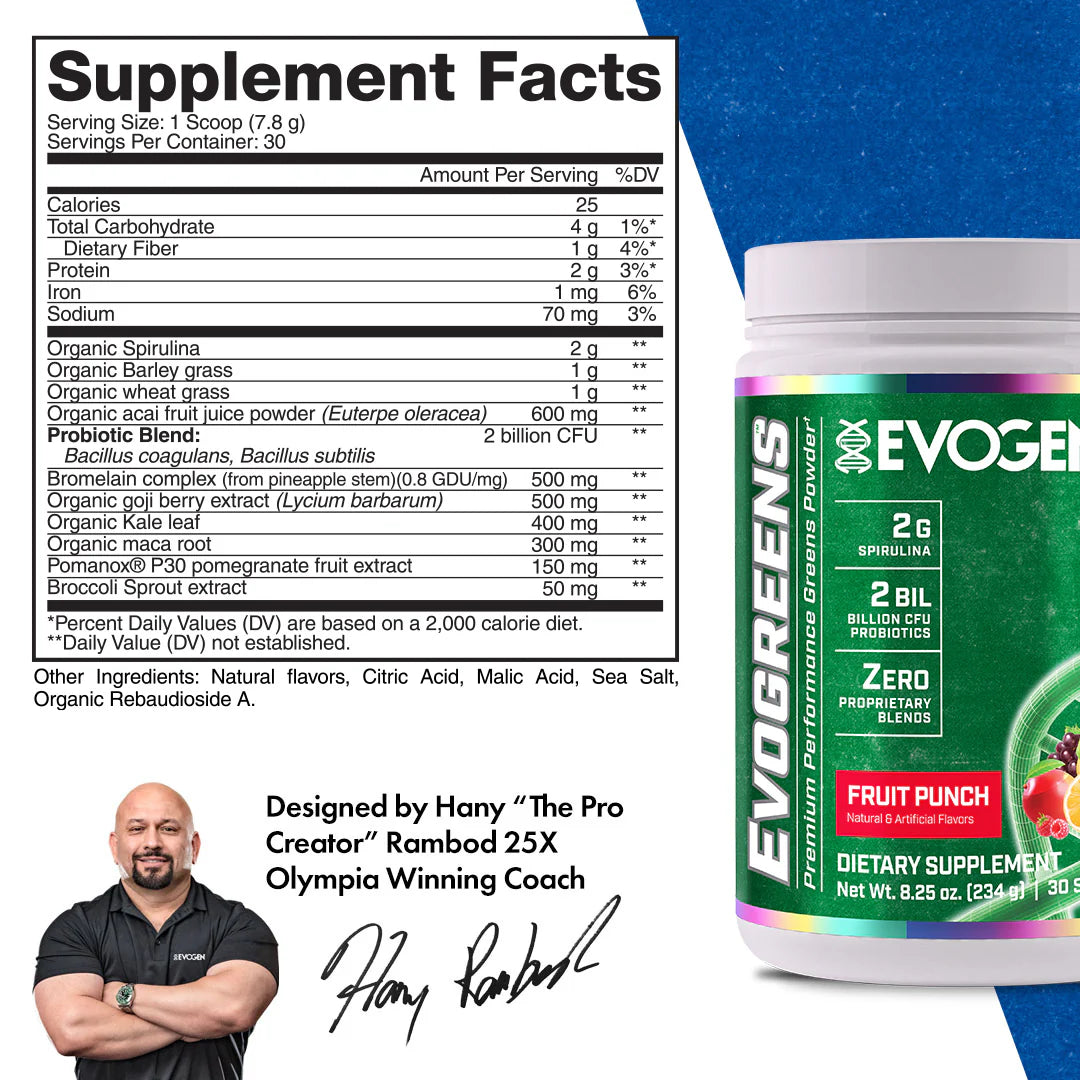 EVOGREENS SUPPLEMENTS