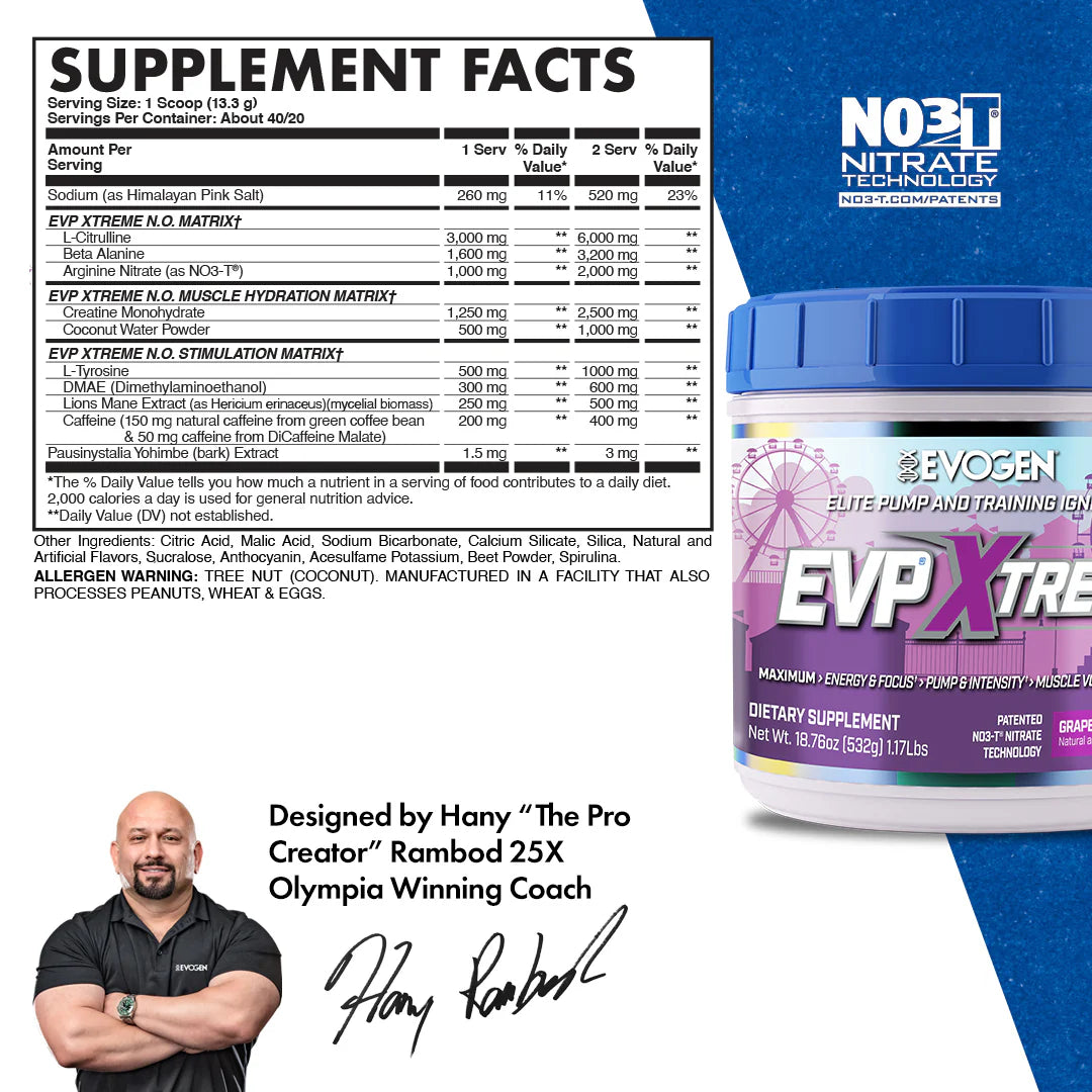 EVP XTREME NO - PREWORKOUT