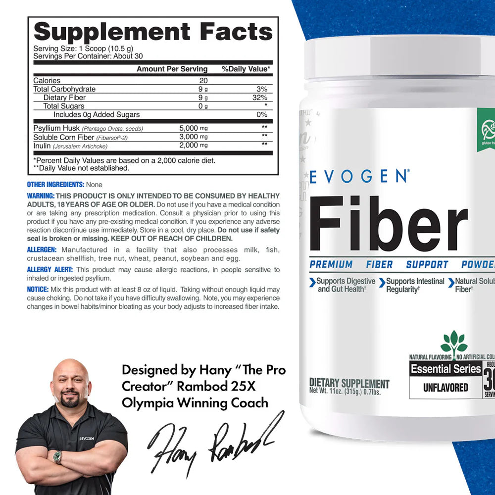 EVOGEN FIBER - PREMIUM FIBER SUPPORT POWDER