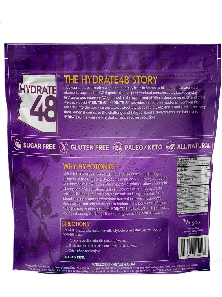 HYDRATE48 RASPBERRY LEMONADE 16 PKTS