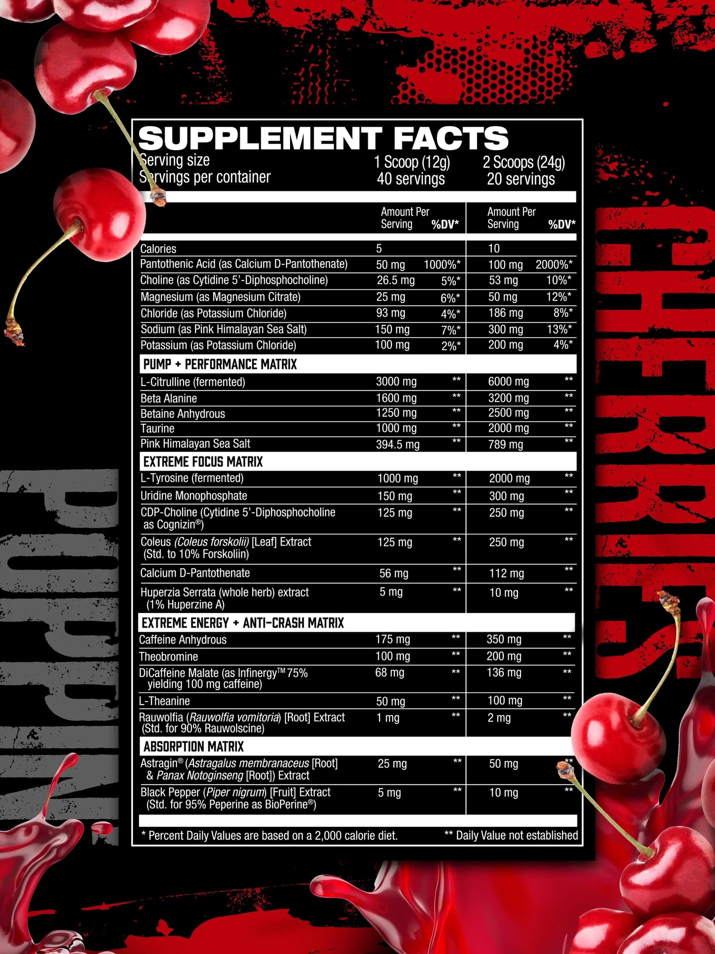 HOSSTILITY AMPED HIGH STIM PRE-WORKOUT