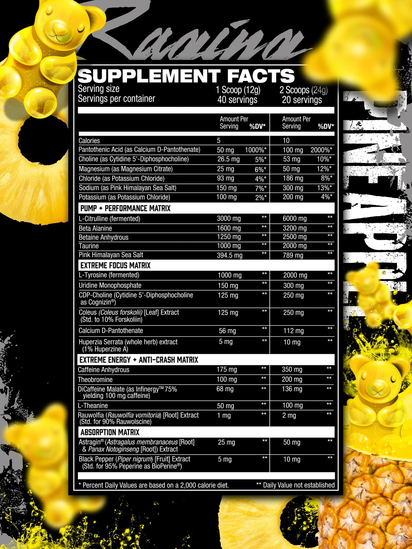 HOSSTILITY AMPED HIGH STIM PRE-WORKOUT