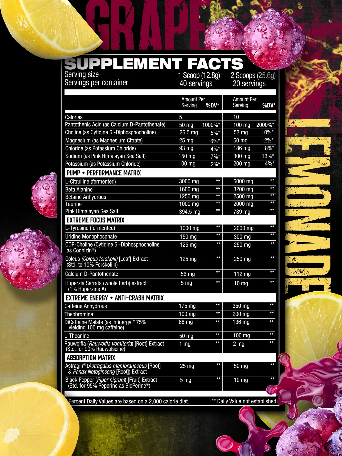 HOSSTILITY AMPED HIGH STIM PRE-WORKOUT