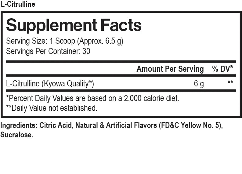 L-CITRULLINE LEMONADE 195 GRAMS