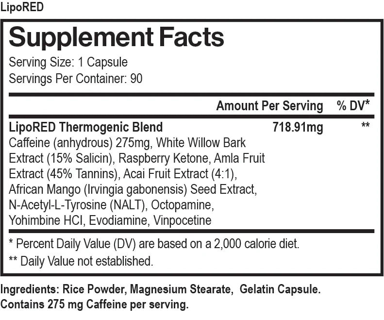 LIPO RED (90 Capsules)