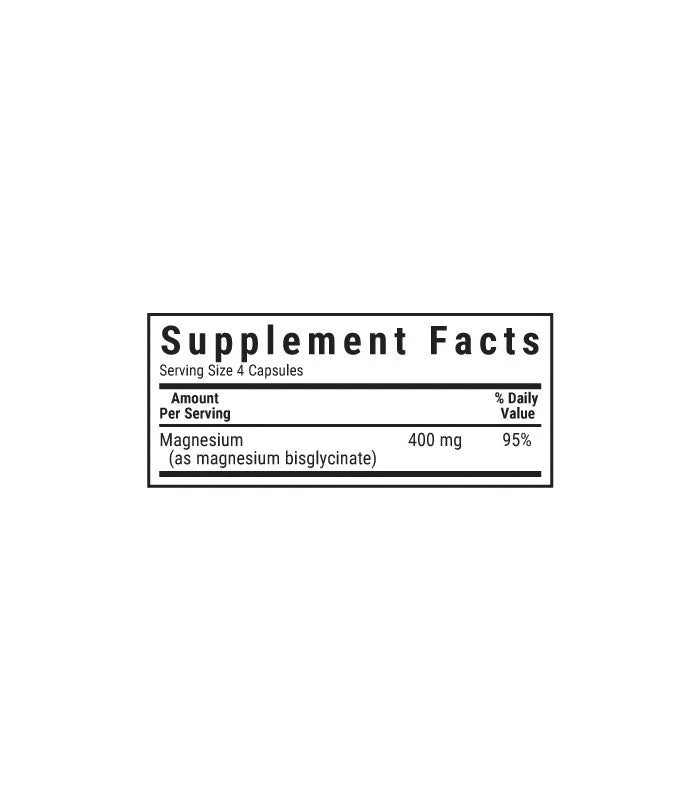 MAGNESIUM GLYCINATE 400MG 60 CAPS