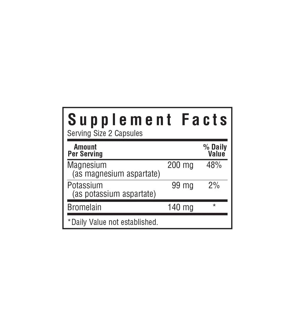 MAGNESIUM, POTASSIUM, BROMELAIN