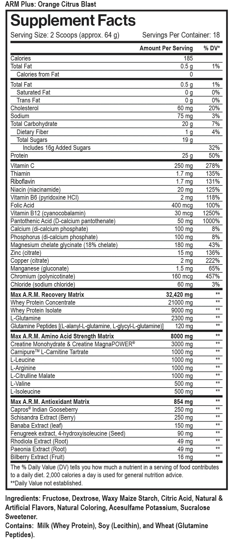 MAX ARM PLUS PROTEIN