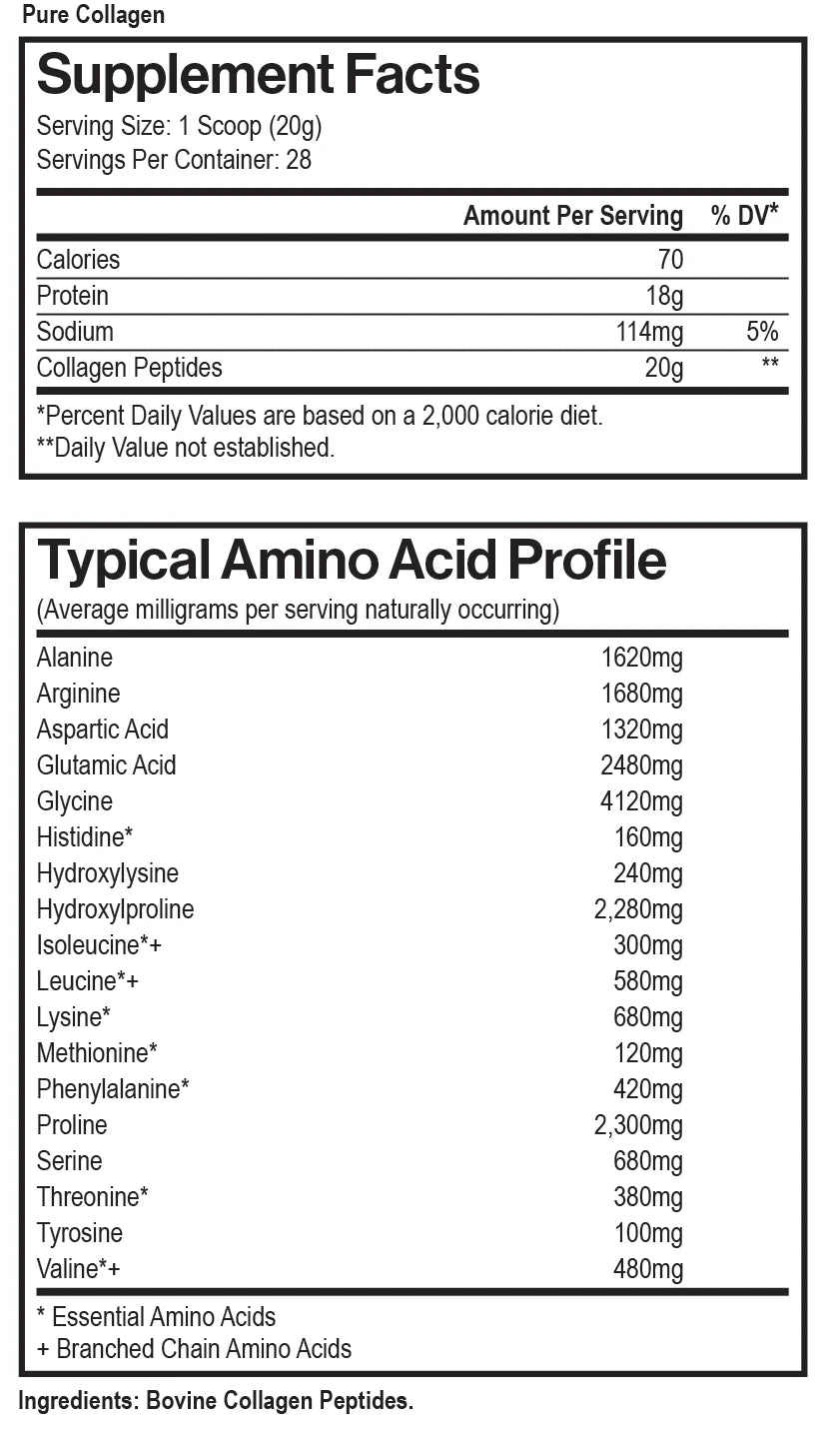 NATURLIGA POWDERED COLLAGEN 20OZ