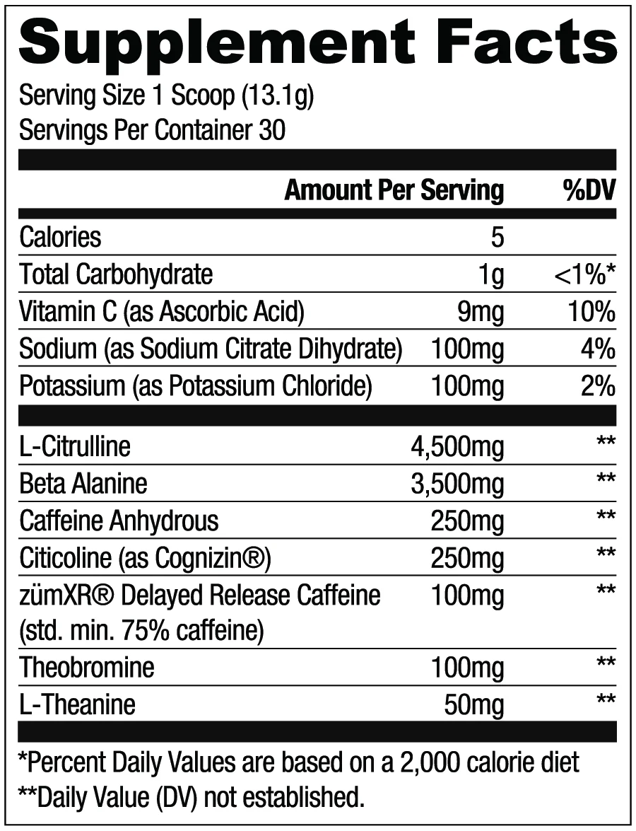 RYSE HIGH STIM PRE-WORKOUT - 30SERV