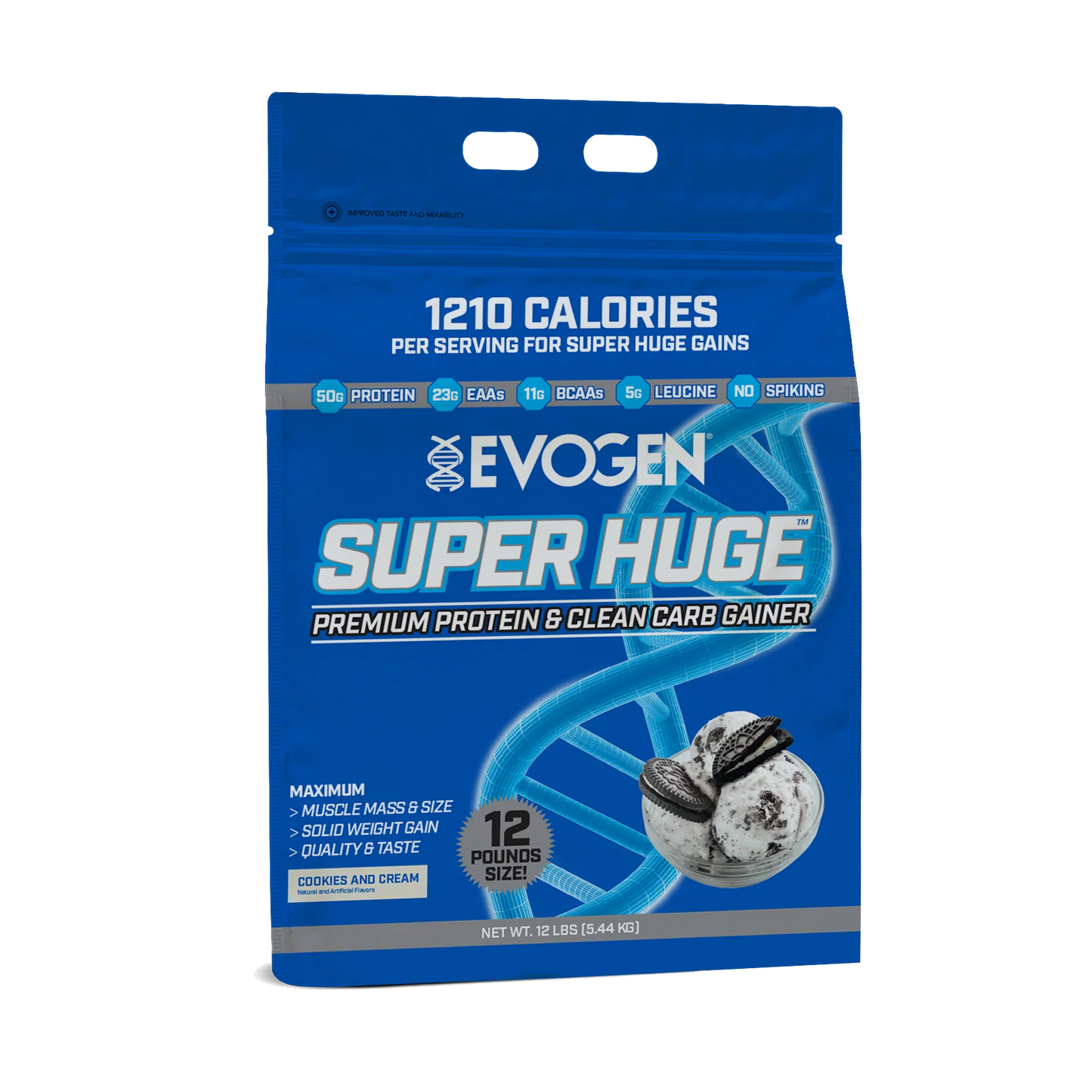 EVOGEN SUPER HUGE GAINER PROTEIN 12LBS