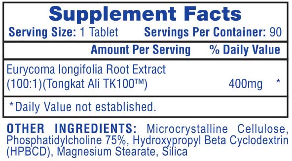 HI-TECH PHARMACEUTICALS TONGKAT ALI 100:1 EXTRACT 90 TABLETS