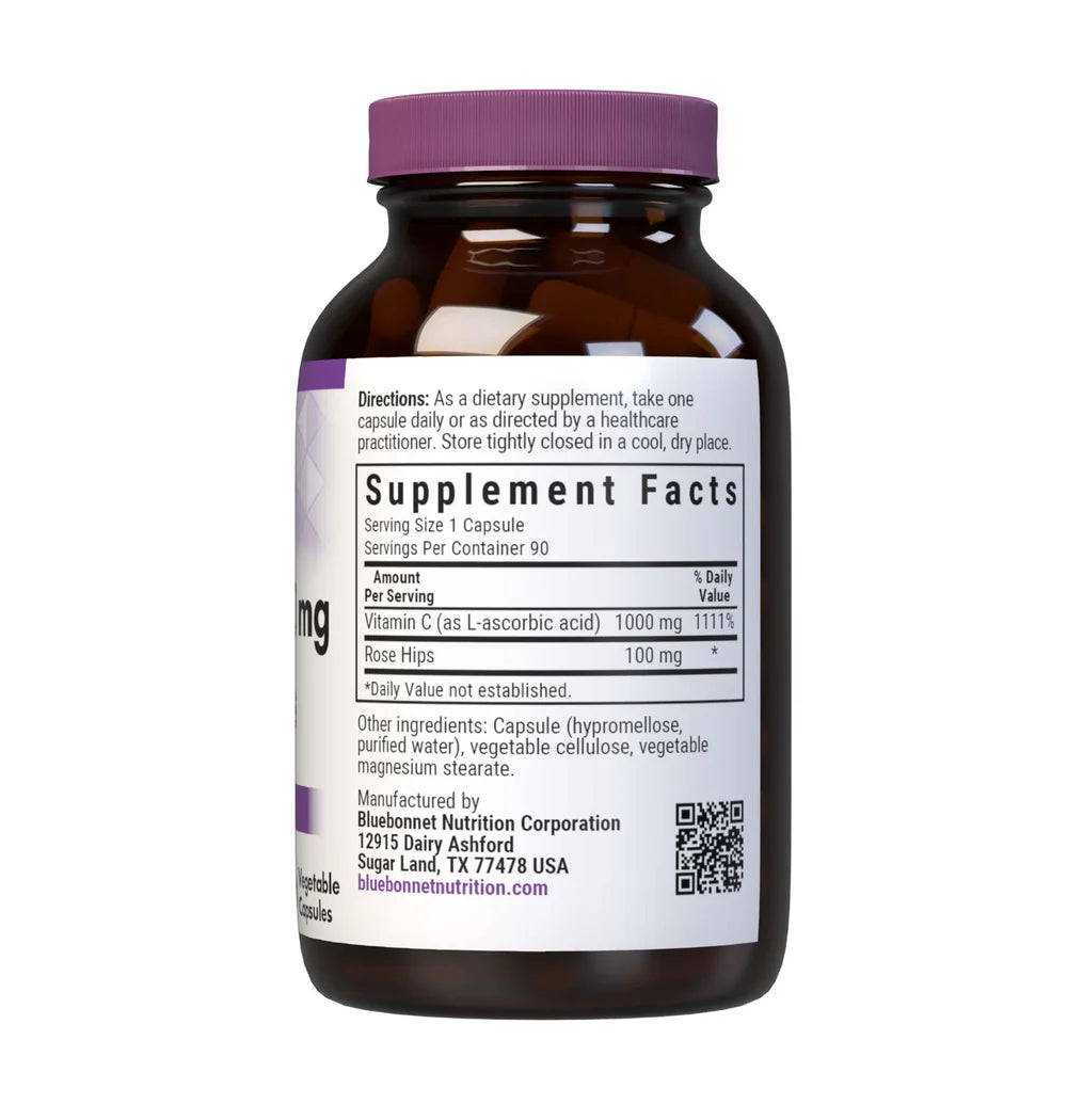 VITAMIN C 1000MG ROSE HIPS 90 CAPS (BB)