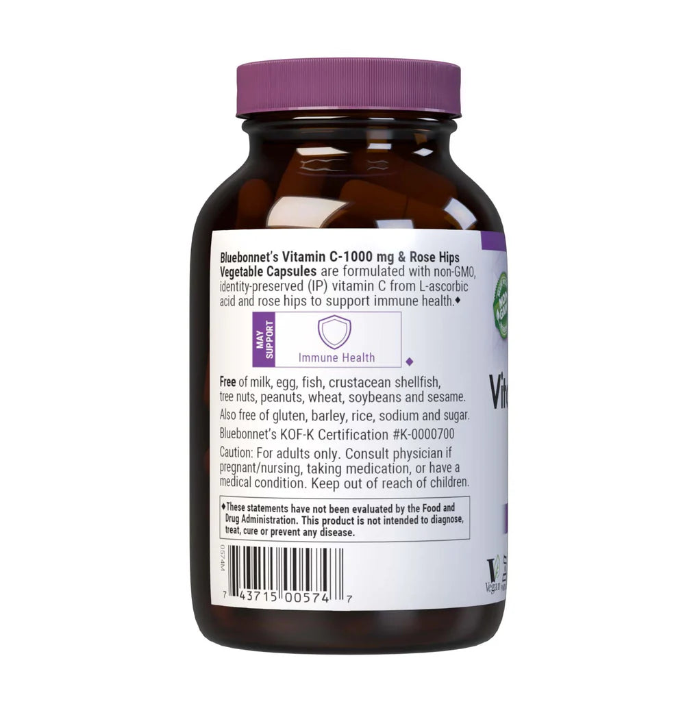 VITAMIN C 1000MG ROSE HIPS 90 CAPS (BB)
