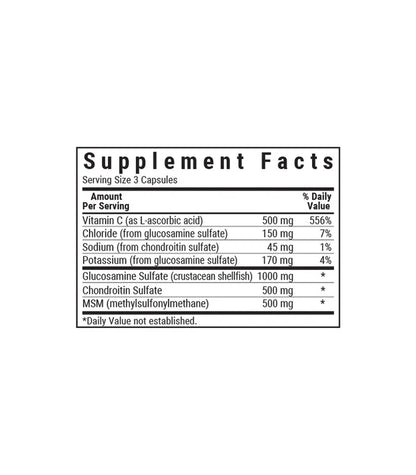GLUCOSAMINE CHONDROITIN & MSM 180 CAPS