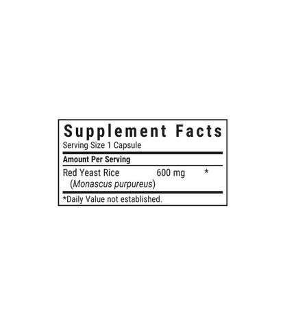 RED YEAST RICE 600 MG 120 CAPS