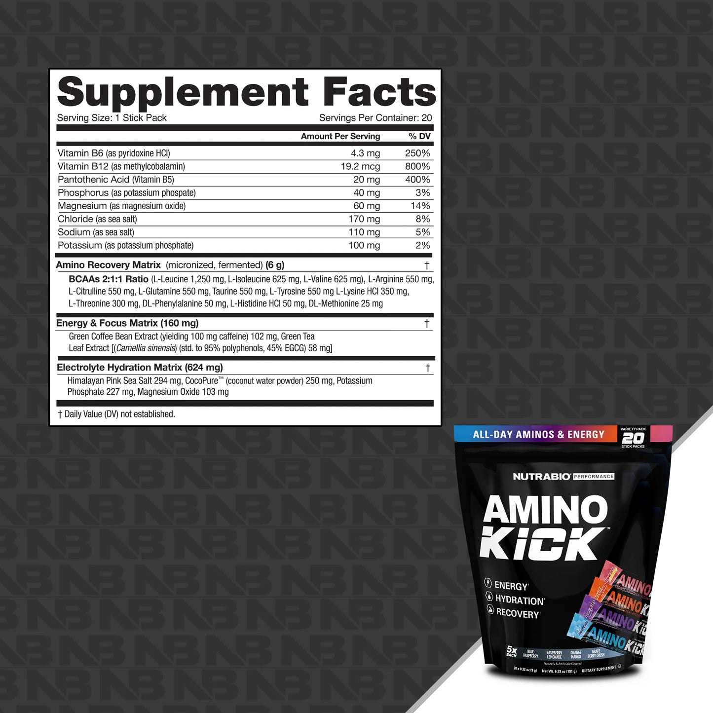 AMINO KICK - 20 SERVING BAG