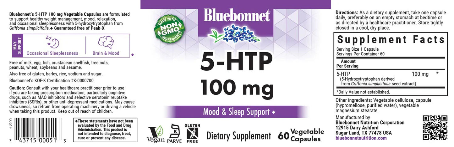 5-HTP 100MG 60 CAPS