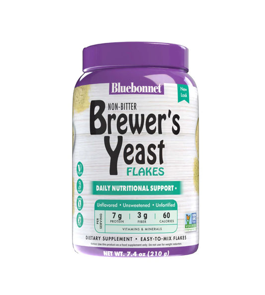 BLUEBONNET NUTRITION BREWER'S YEAST FLAKES 7.4oz