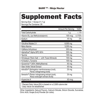 BAMF PREWORKOUT 30/SRV