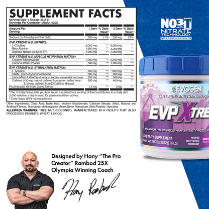 EVP XTREME NO - PREWORKOUT
