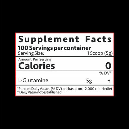 GLUTAMINE 500™ - PHARMACEUTICAL GRADE MICRONIZED