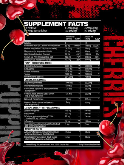 HOSSTILITY AMPED HIGH STIM PRE-WORKOUT