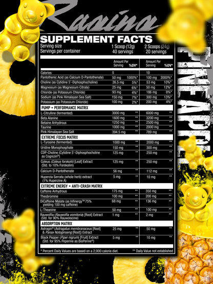 HOSSTILITY AMPED HIGH STIM PRE-WORKOUT