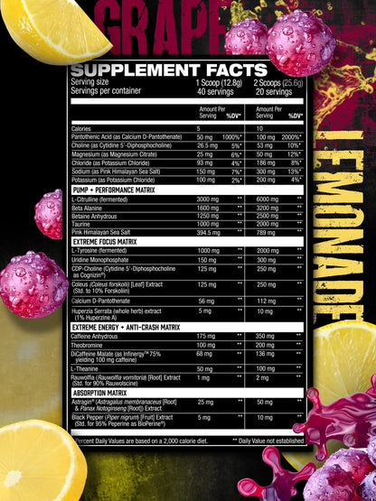 HOSSTILITY AMPED HIGH STIM PRE-WORKOUT