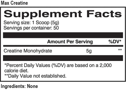 MAX CREATINE