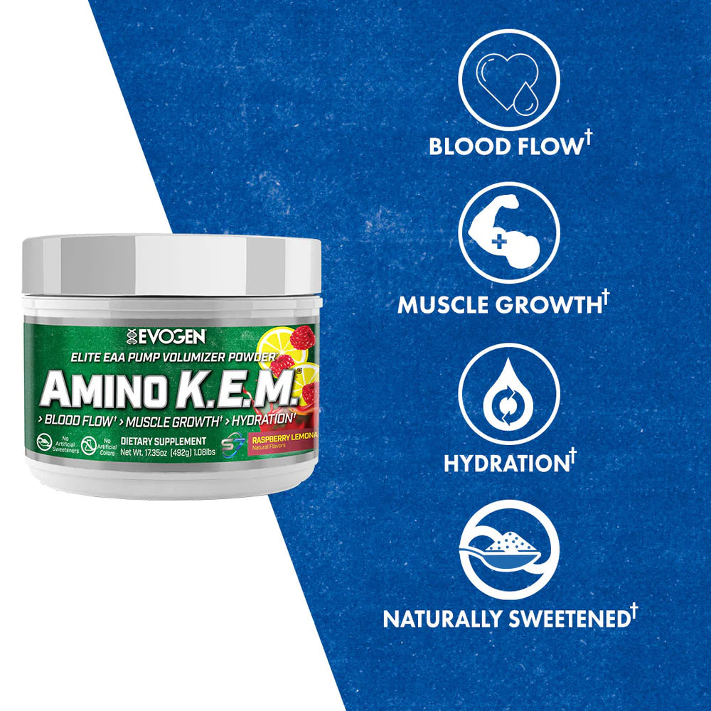 EVOGEN AMINO K.E.M EAA NATURALLY SWEETENED