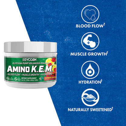 EVOGEN AMINO K.E.M EAA NATURALLY SWEETENED
