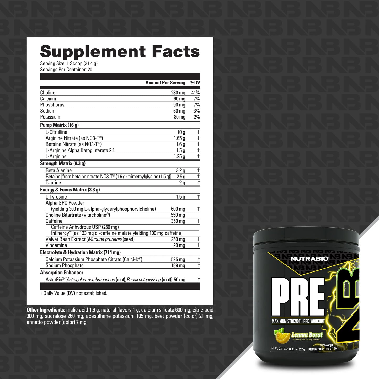 NUTRABIO PREWORKOUT