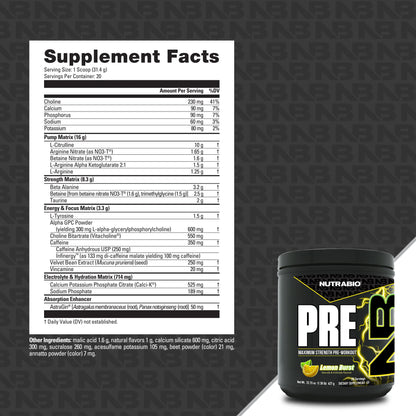 NUTRABIO PREWORKOUT