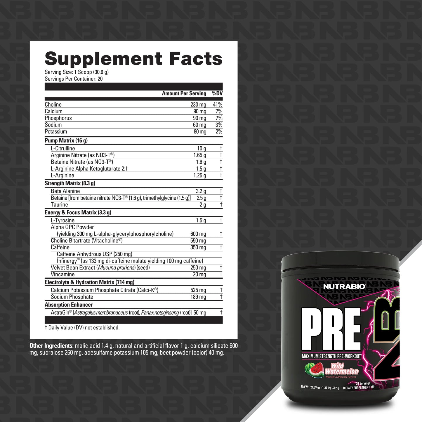 NUTRABIO PREWORKOUT