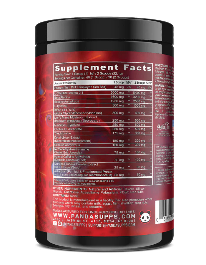 PANDA PANDAMIC PREWORKOUT