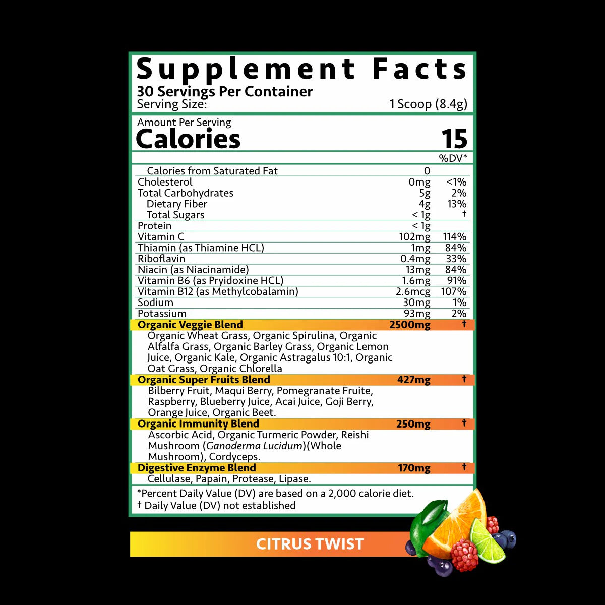 PUR GREENS SUPERFOOD - 30/SRV