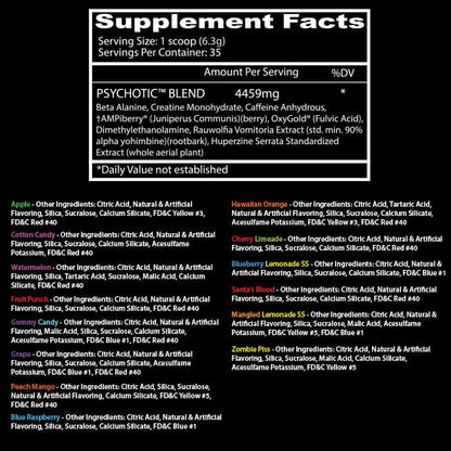 INSANE LABZ - PSYCHOTIC PREWORKOUT