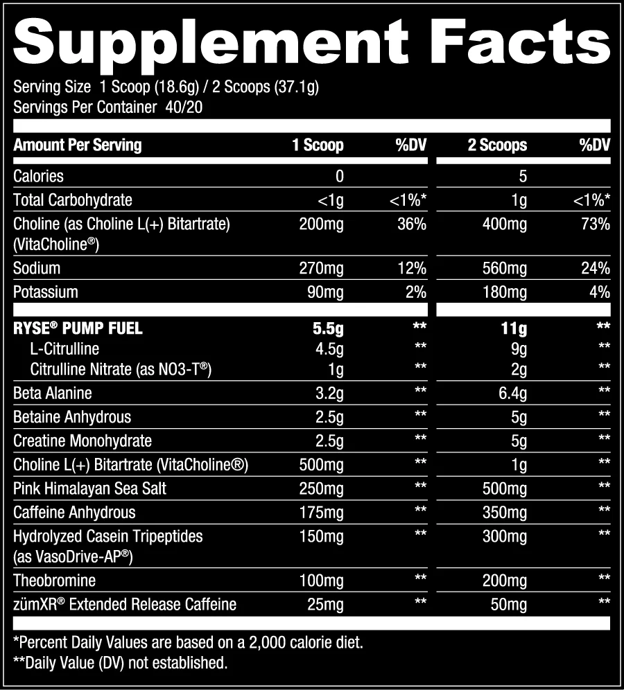 RYSE GODZILLA PREWORKOUT