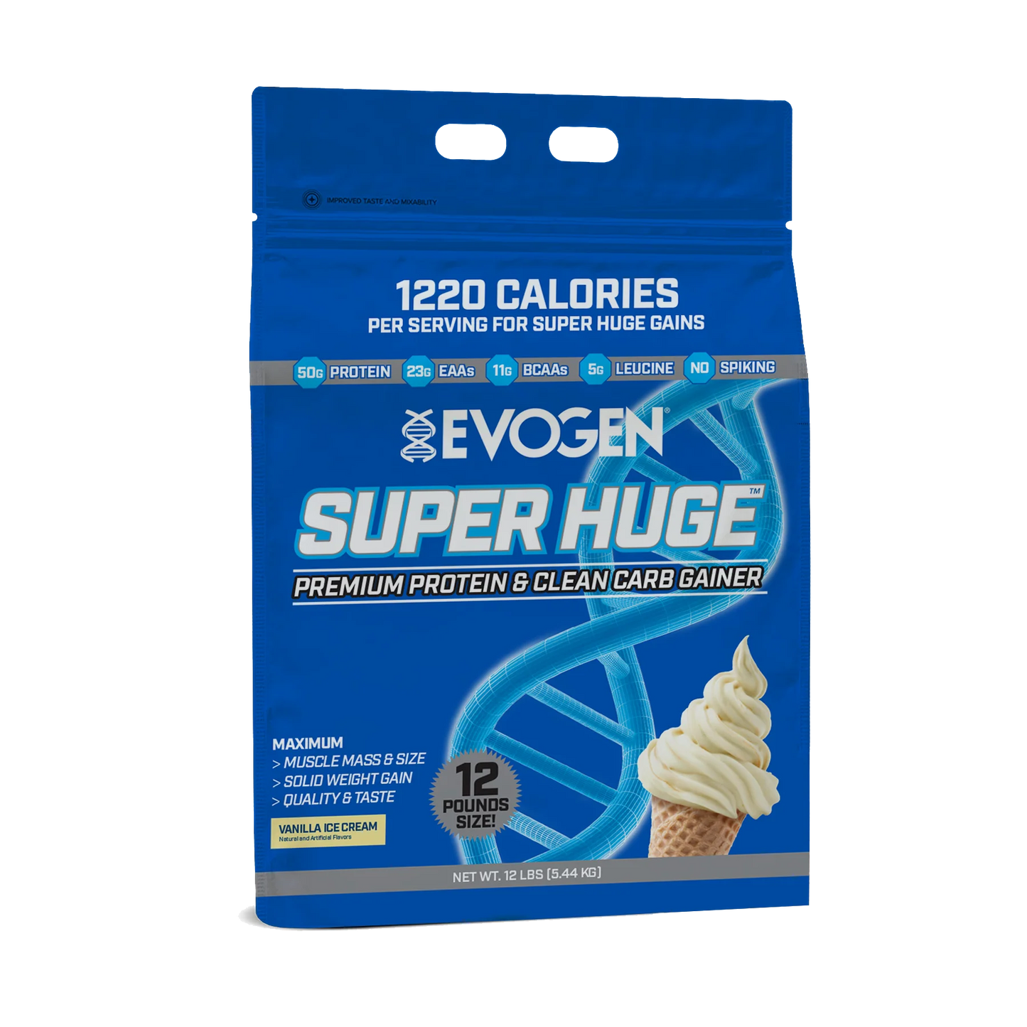 EVOGEN SUPER HUGE GAINER PROTEIN 12LBS