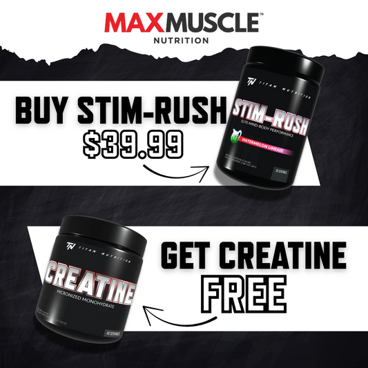 TITAN STIM-RUSH PREWORKOUT & CREATINE 200 BUNDLE