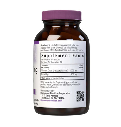 VITAMIN C 1000MG ROSE HIPS 90 CAPS (BB)
