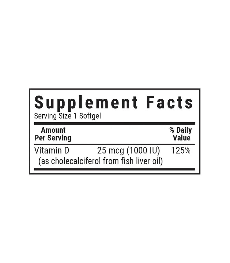 VITAMIN D3 1000 IU 100 CAPS