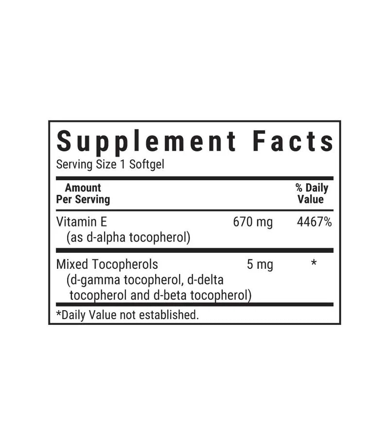 VITAMIN E 1000IU 50SG