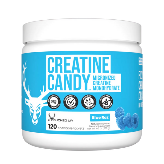 BUCKED UP CREATINE CANDY - CHEWABLE MICRONIZED CREATINE MONOHYDRATE