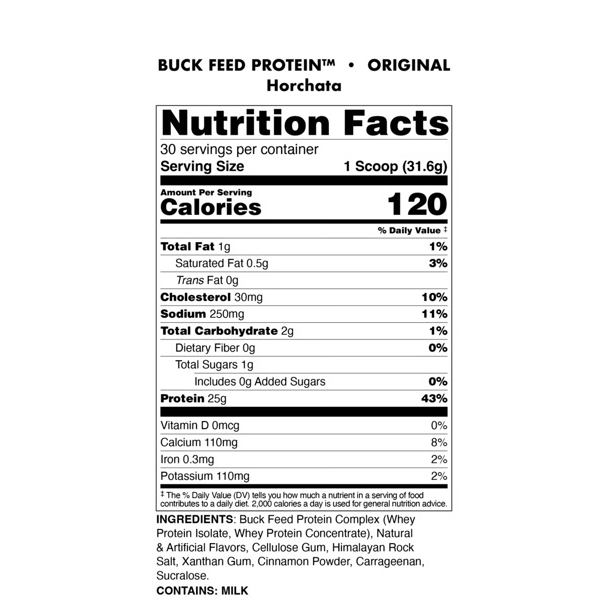 BUCKED UP BUCK FEED ORIGINAL PROTEIN