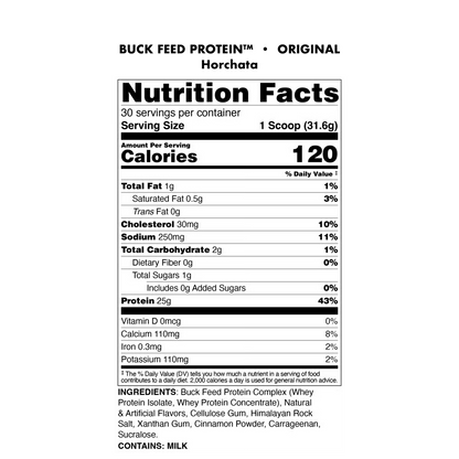 BUCKED UP BUCK FEED ORIGINAL PROTEIN