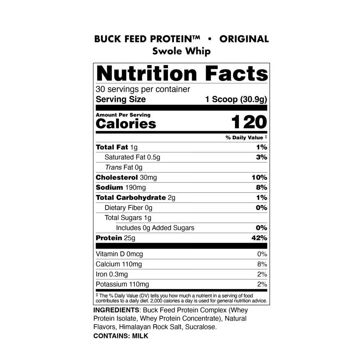 BUCKED UP BUCK FEED ORIGINAL PROTEIN