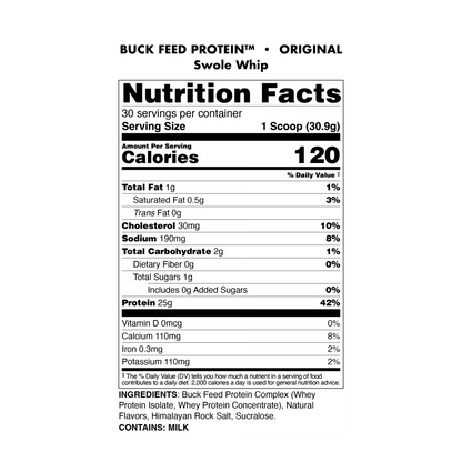 BUCKED UP BUCK FEED ORIGINAL PROTEIN